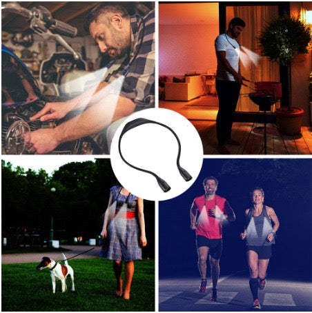 Nacklampa LED för Stickning & Läsning – Handsfree Ljus för Hantverk